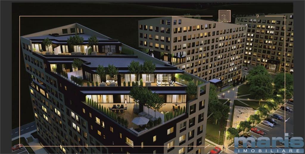 Apartament - Penthouse - Concept 9 cu garaj si parcare exterioara.