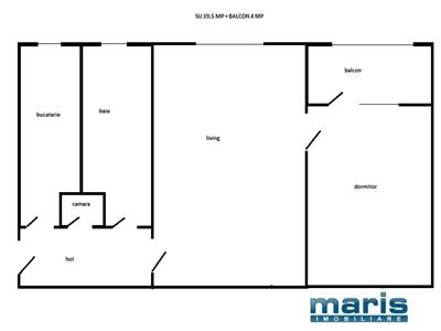 Apartament 2 camere zona Gara CFR etaj 2